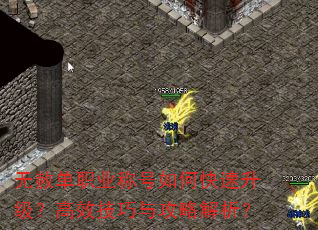 无赦单职业称号如何快速升级?高效技巧与攻略解析? 无赦单职业称号如何快速升级?高效技巧与攻略解析?