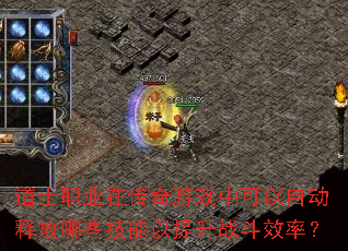 道士职业在传奇游戏中可以自动释放哪些技能以提升战斗效率? 道士职业在传奇游戏中可以自动释放哪些技能以提升战斗效率?
