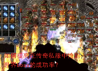 如何提高在传奇私服中抢到世界boss的成功率? 如何提高在传奇私服中抢到世界boss的成功率?