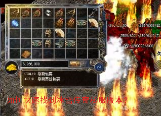 如何快速找到冰雪传奇私服版本? 如何快速找到冰雪传奇私服版本?