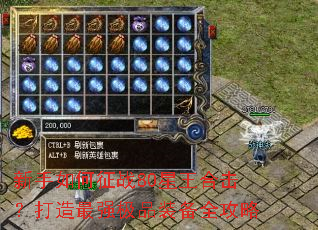 新手如何征战80星王合击?打造最强极品装备全攻略 新手如何征战80星王合击?打造最强极品装备全攻略