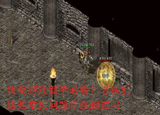 传奇游戏新手必看?老铁们这些常见问题你遇到过吗 传奇游戏新手必看?老铁们这些常见问题你遇到过吗