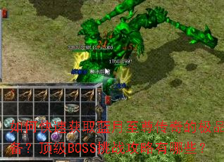如何快速获取蓝月至尊传奇的极品装备?顶级BOSS挑战攻略有哪些? 如何快速获取蓝月至尊传奇的极品装备?顶级BOSS挑战攻略有哪些?