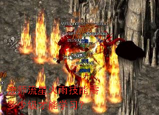 法师流星火雨技能需多少级才能学习? 法师流星火雨技能需多少级才能学习?