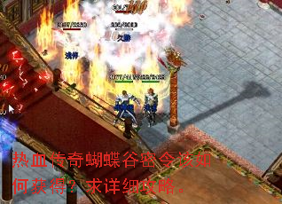 热血传奇蝴蝶谷密令该如何获得?求详细攻略。 热血传奇蝴蝶谷密令该如何获得?求详细攻略。