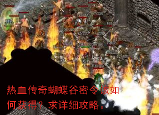 热血传奇蝴蝶谷密令该如何获得?求详细攻略。 热血传奇蝴蝶谷密令该如何获得?求详细攻略。