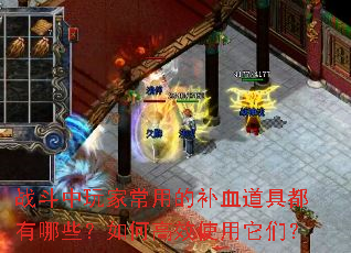 战斗中玩家常用的补血道具都有哪些?如何高效使用它们? 战斗中玩家常用的补血道具都有哪些?如何高效使用它们?