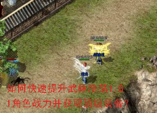 如何快速提升武林浩荡1.81角色战力并获取顶级装备? 如何快速提升武林浩荡1.81角色战力并获取顶级装备?