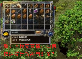 新开区传奇直播:如何快速提升等级与装备? 新开区传奇直播:如何快速提升等级与装备?