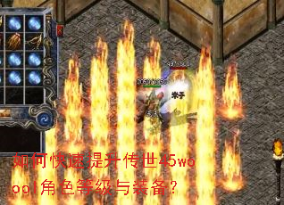 如何快速提升传世45woool角色等级与装备? 如何快速提升传世45woool角色等级与装备?